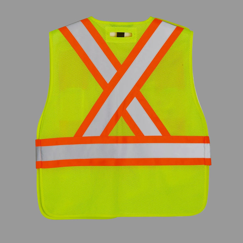 Load image into Gallery viewer, L01180 - Patrol - DISCONTINUED - Mesh Hi-Vis 5 Point Tear Away Vest - One Size