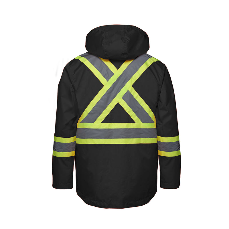 Load image into Gallery viewer, L01205 - STORM - Full Length HI-VIZ Raincoat with Detachable Hood