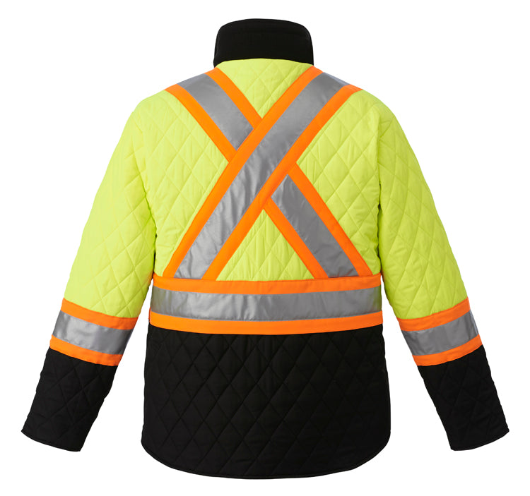 Load image into Gallery viewer, L01210 - Zircon - Cotton Canvas Reversible to Polyester Hi-Vis Insulated Jacket