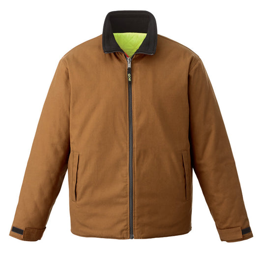 L01210 - Zircon - Cotton Canvas Reversible to Polyester Hi-Vis Insulated Jacket