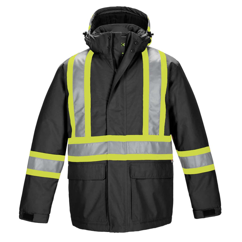 Load image into Gallery viewer, L01250 - Armour - Hi-Vis Insulated Parka w/ Detachable Hood
