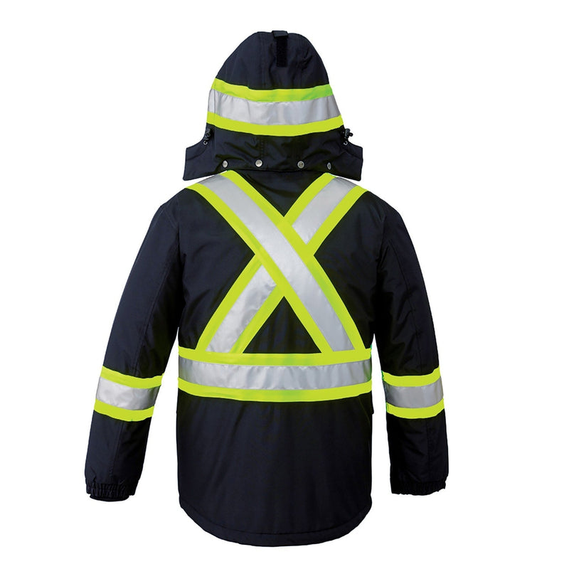 Load image into Gallery viewer, L01250 - Armour - Hi-Vis Insulated Parka w/ Detachable Hood