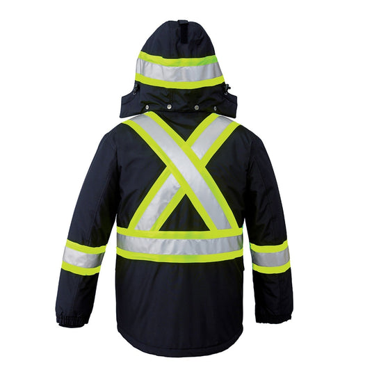 L01250 - Armour - Hi-Vis Insulated Parka w/ Detachable Hood