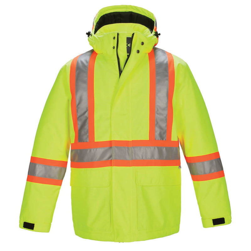 Load image into Gallery viewer, L01250 - Armour - Hi-Vis Insulated Parka w/ Detachable Hood