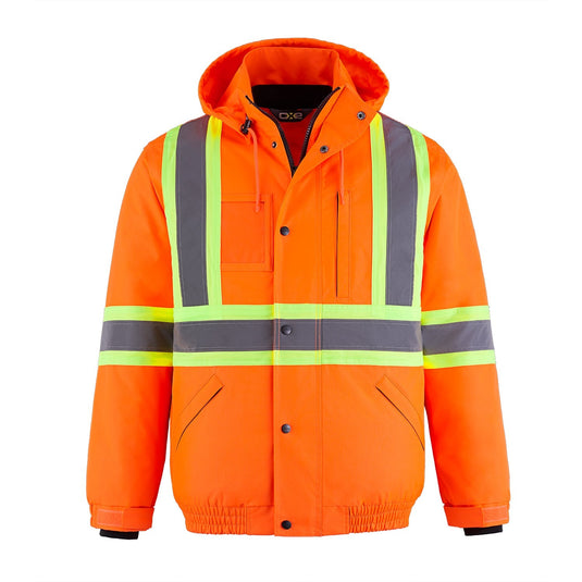 L01277 - Peterbuilt - Hi-Vis 3 in 1 Bomber Jacket w/ Detachable Hood