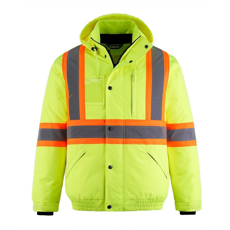 Load image into Gallery viewer, L01277 - Peterbuilt - Hi-Vis 3 in 1 Bomber Jacket w/ Detachable Hood
