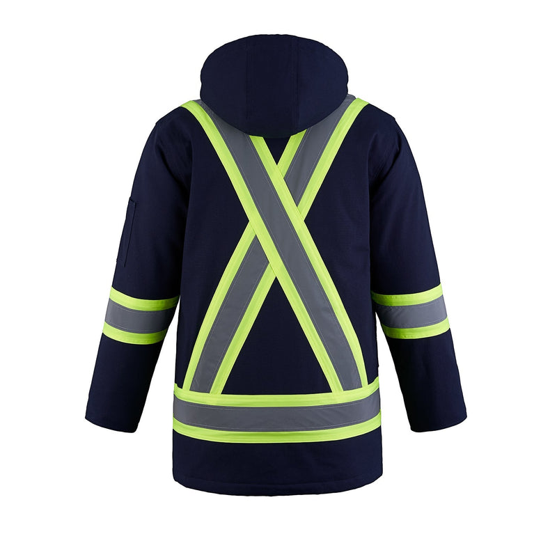 Load image into Gallery viewer, L01292 - Kingpin - Cotton Canvas Hi-Vis Insulated Parka w/ Detachable Hood