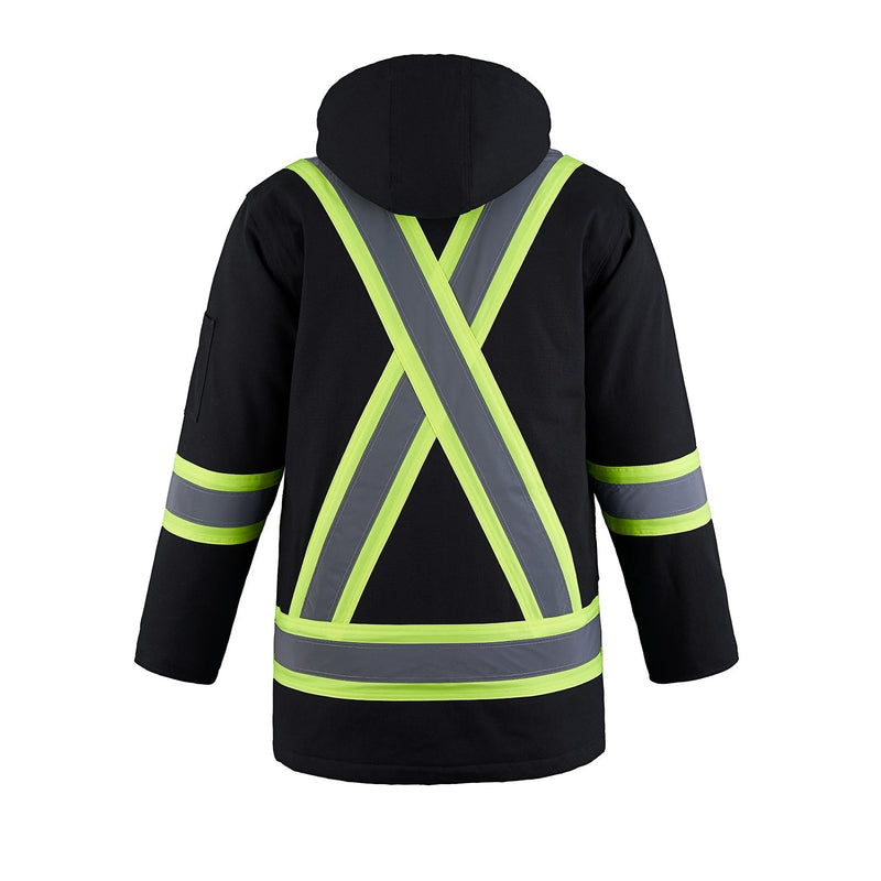 Load image into Gallery viewer, L01292 - Kingpin - Cotton Canvas Hi-Vis Insulated Parka w/ Detachable Hood