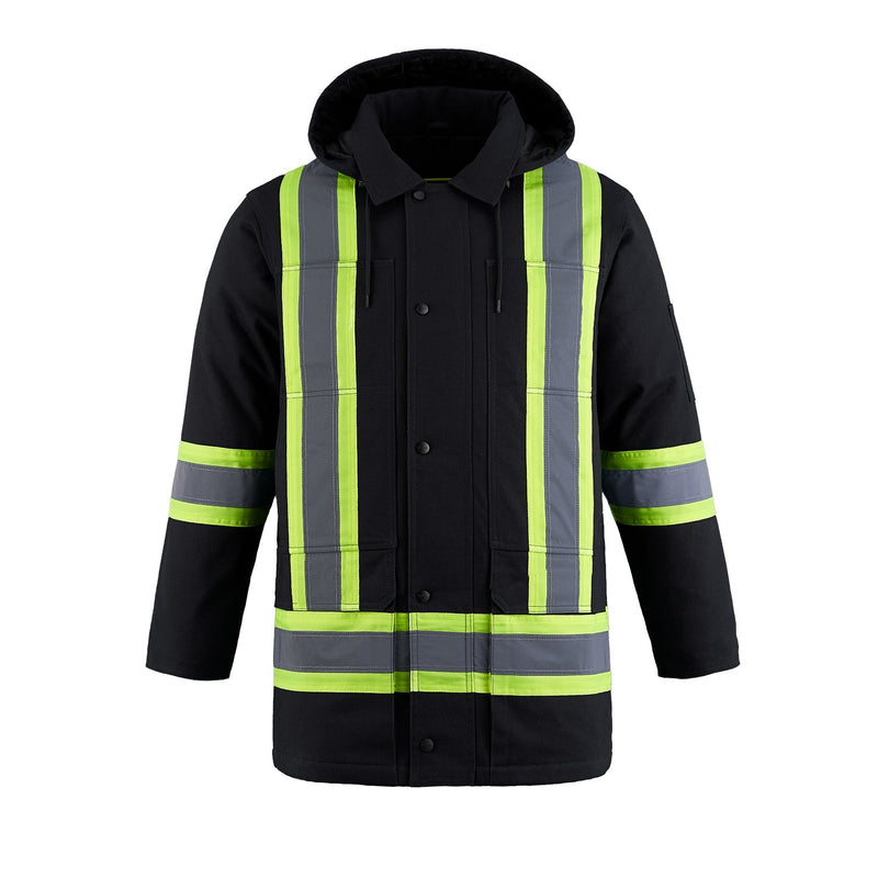 Load image into Gallery viewer, L01292 - Kingpin - Cotton Canvas Hi-Vis Insulated Parka w/ Detachable Hood