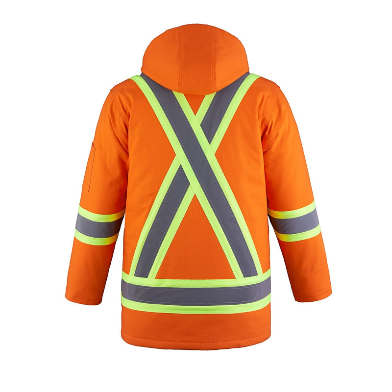 Load image into Gallery viewer, L01292 - Kingpin - Cotton Canvas Hi-Vis Insulated Parka w/ Detachable Hood
