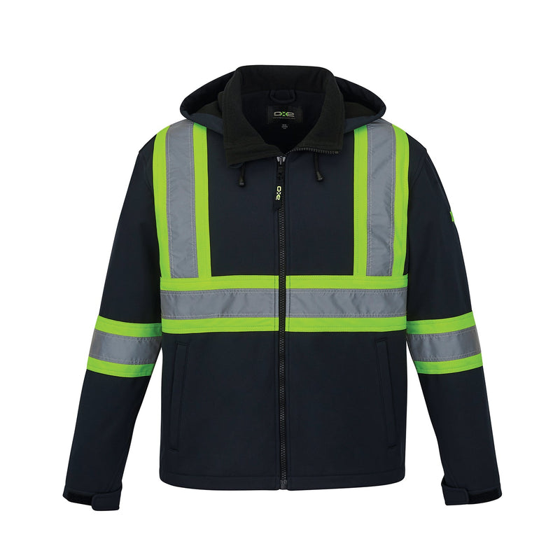 Load image into Gallery viewer, L01305 - Shield - Hi-Vis Softshell Jacket w/ Detachable Hood
