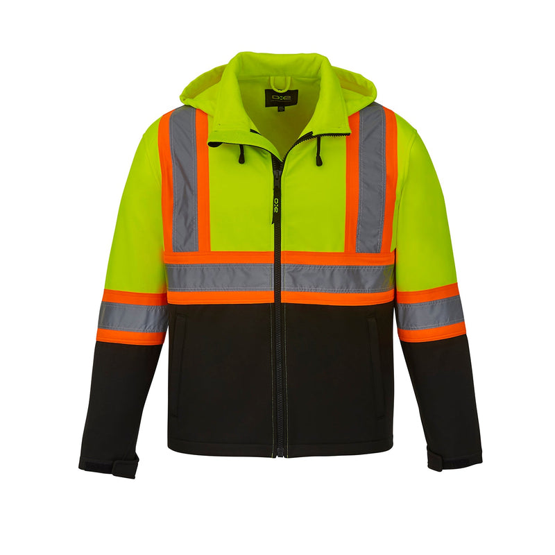 Load image into Gallery viewer, L01305 - Shield - Hi-Vis Softshell Jacket w/ Detachable Hood
