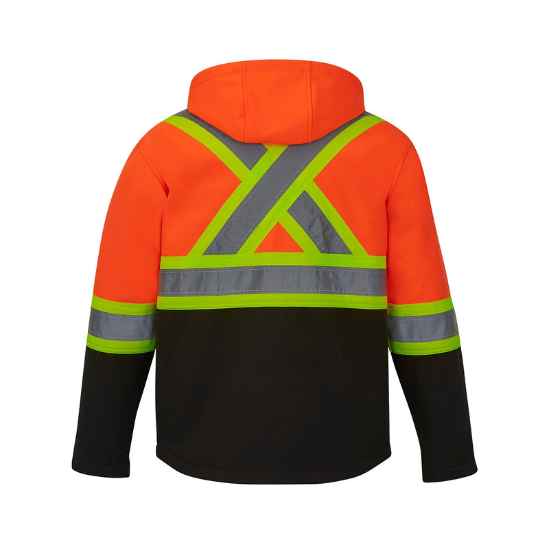 Load image into Gallery viewer, L01305 - Shield - Hi-Vis Softshell Jacket w/ Detachable Hood