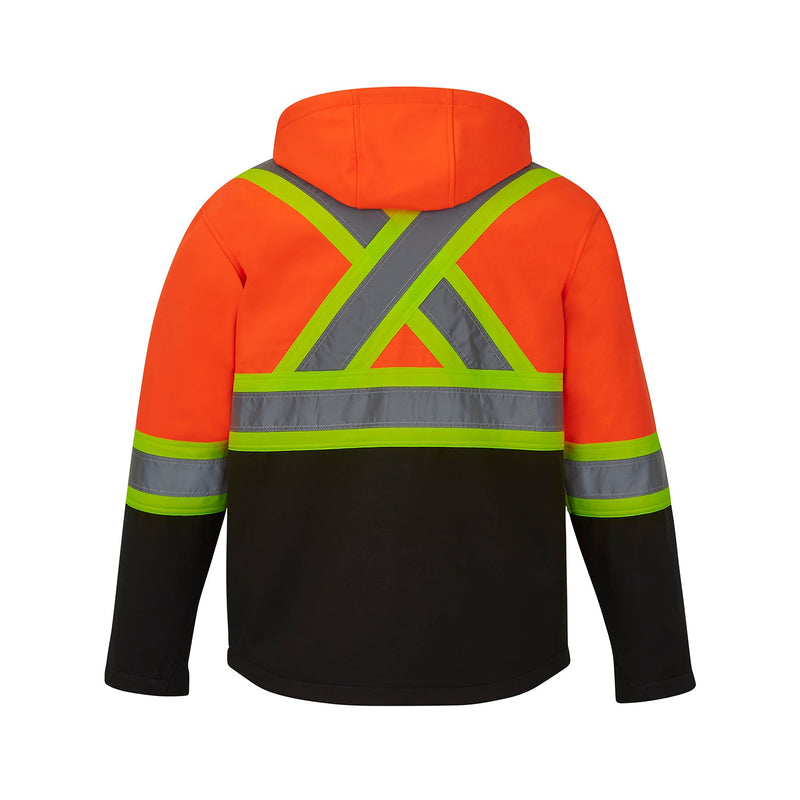 Load image into Gallery viewer, L01305 - Shield - Hi-Vis Softshell Jacket w/ Detachable Hood
