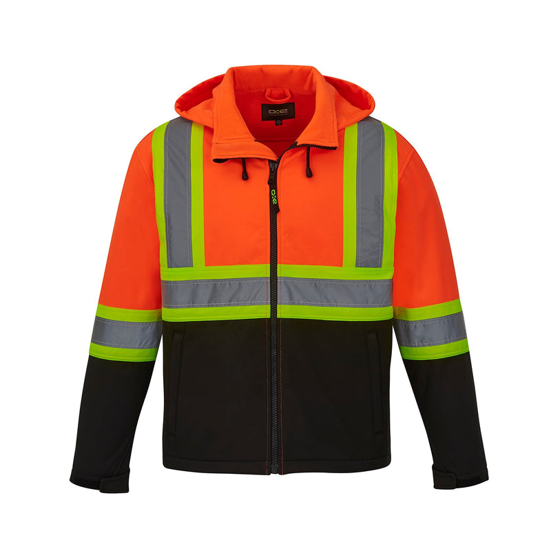 Load image into Gallery viewer, L01305 - Shield - Hi-Vis Softshell Jacket w/ Detachable Hood
