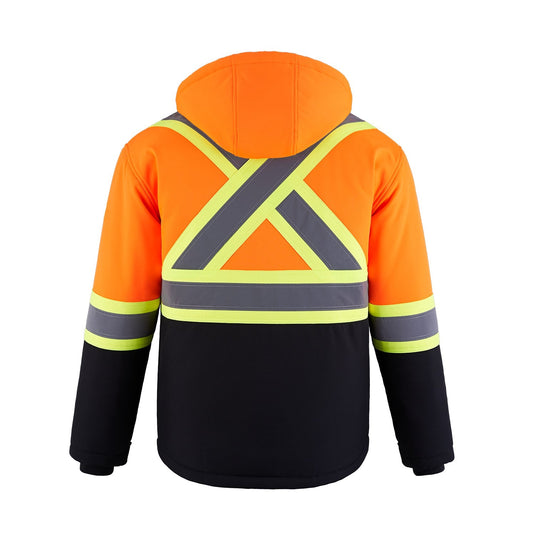 L01310 - Freightliner - Hi-Vis Insulated Softshell Jacket w/ Detachable Hood