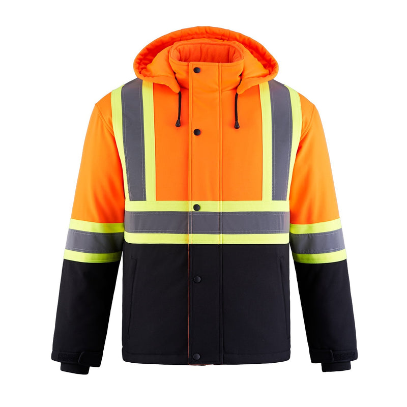 Load image into Gallery viewer, L01310 - Freightliner - Hi-Vis Insulated Softshell Jacket w/ Detachable Hood