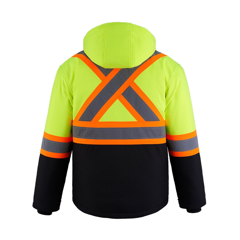 Load image into Gallery viewer, L01310 - Freightliner - Hi-Vis Insulated Softshell Jacket w/ Detachable Hood