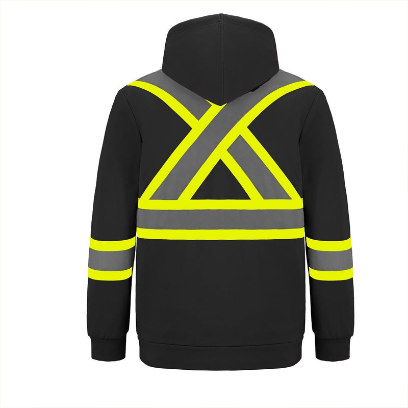 Load image into Gallery viewer, L01380 - Infinity - Hi-Vis Full Zip Hooded Sweatshirt w/ Detachable Hood