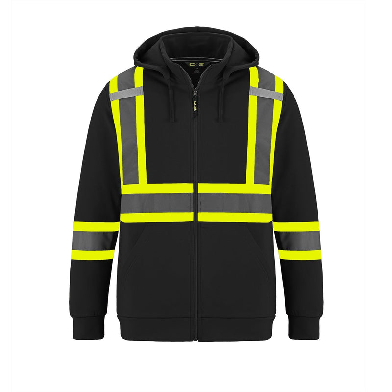 Load image into Gallery viewer, L01380 - Infinity - Hi-Vis Full Zip Hooded Sweatshirt w/ Detachable Hood