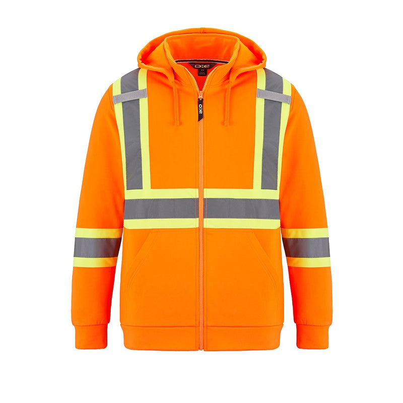 Load image into Gallery viewer, L01380 - Infinity - Hi-Vis Full Zip Hooded Sweatshirt w/ Detachable Hood
