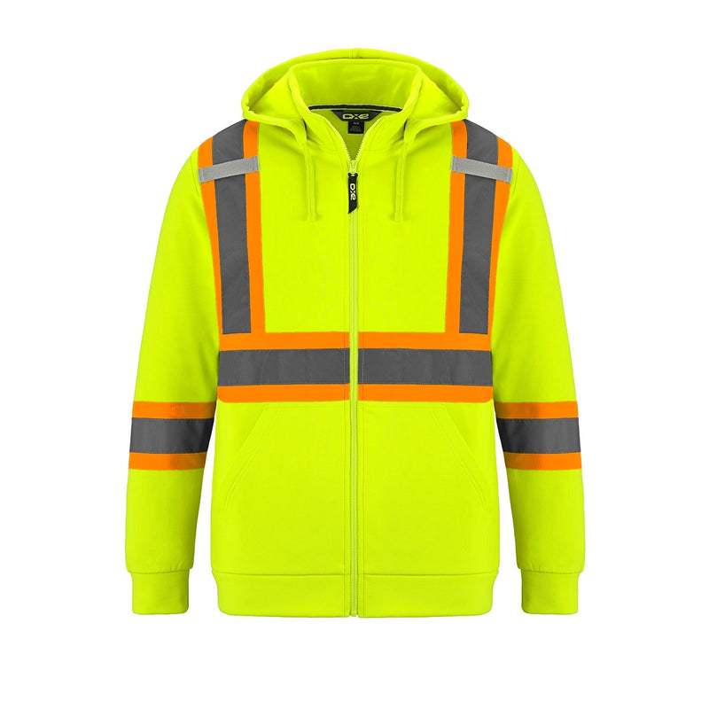 Load image into Gallery viewer, L01380 - Infinity - Hi-Vis Full Zip Hooded Sweatshirt w/ Detachable Hood