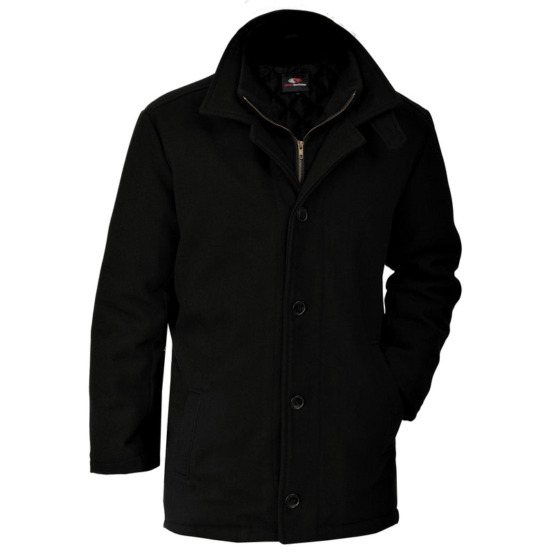 Load image into Gallery viewer, L00329 - Bayside - Men's Melton Insulated Peacoat