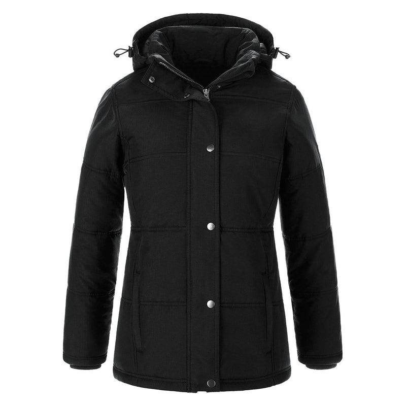 Load image into Gallery viewer, L06026 - Nunavut - Ladies Puffy Coat w/ Detachable Hood
