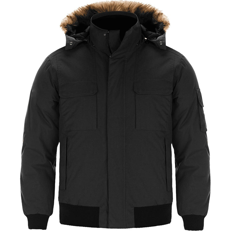 Load image into Gallery viewer, L06075 - Intense - Men's Cold Weather Bomber Jacket w/ Detachable Hood