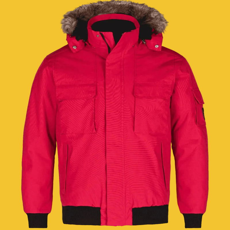 Load image into Gallery viewer, L06075 - Intense - DISCONTINUED - Men's Cold Weather Bomber Jacket w/ Detachable Hood