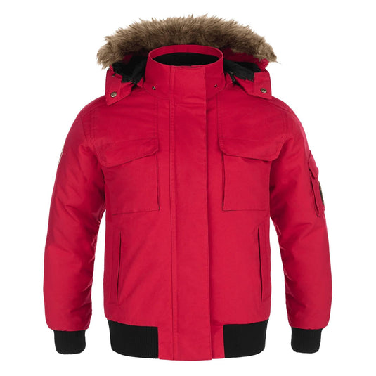 L06076 - Intense - Ladies Cold Weather Bomber Jacket w/ Detachable Hood
