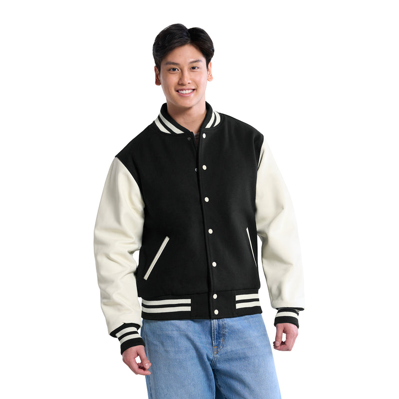 Load image into Gallery viewer, L06085 - Varsity - Melton and Leather Varsity Jacket