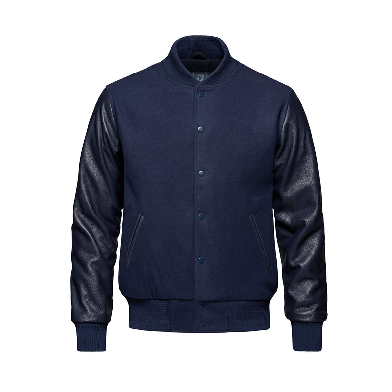 Load image into Gallery viewer, L06085Y - Varsity - YOUTH Melton and Leather Varsity Jacket