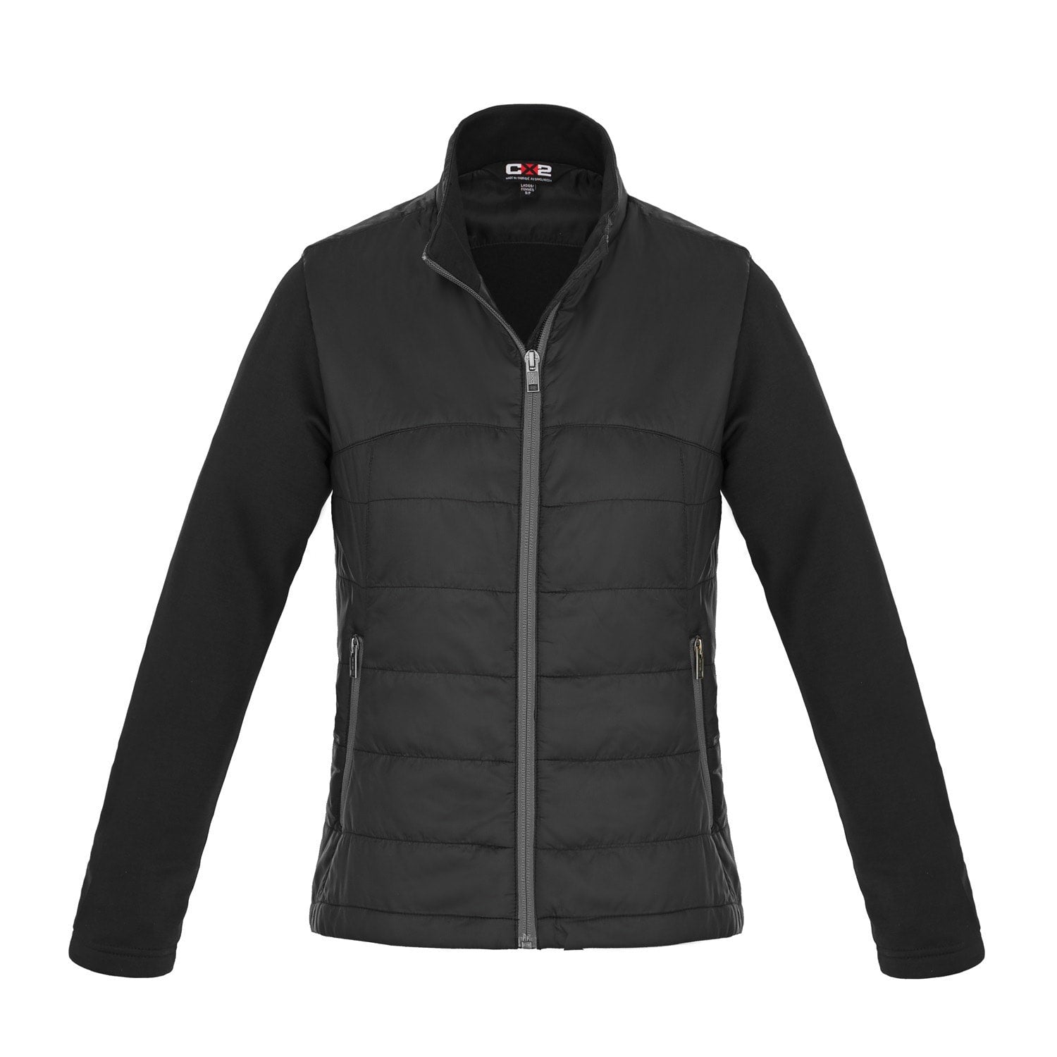 1500~Double Layered STAMPED HYBRID Jacket with Hood