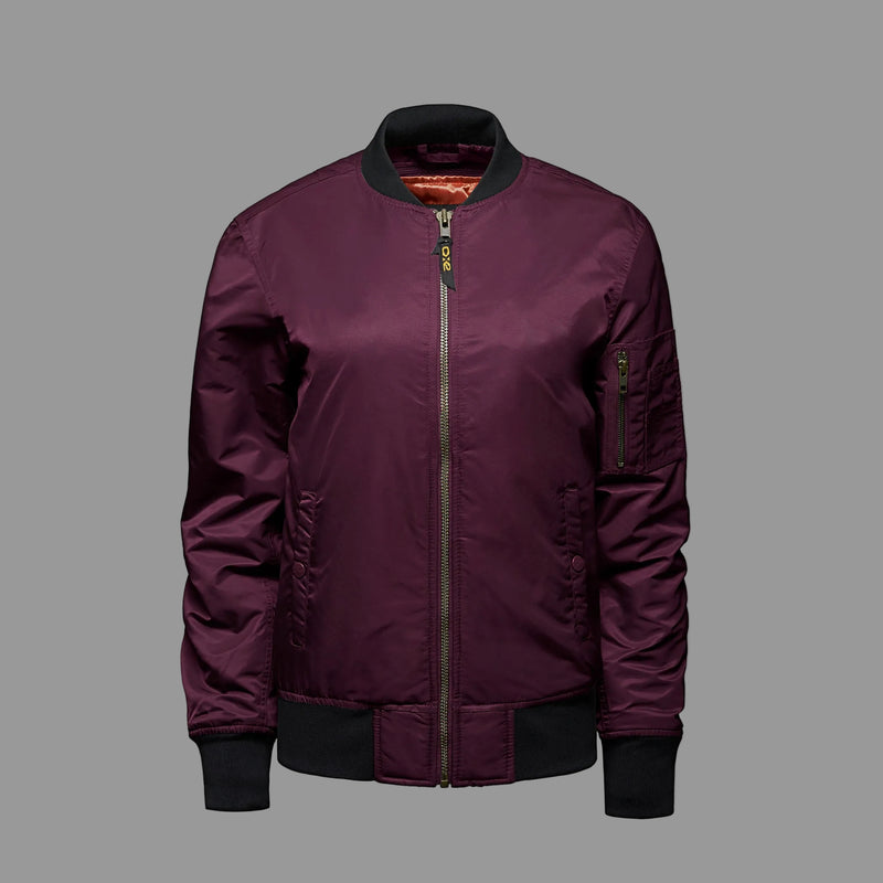 Chargez l'image dans la visionneuse de la galerie, L09301 - Bomber - Blouson Aviateur Isolé pour Femme