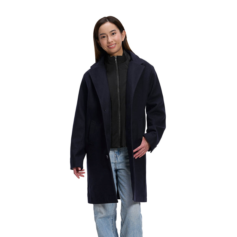 Load image into Gallery viewer, L6090Y - Regent - Youth Melton Coat with Removable Collar