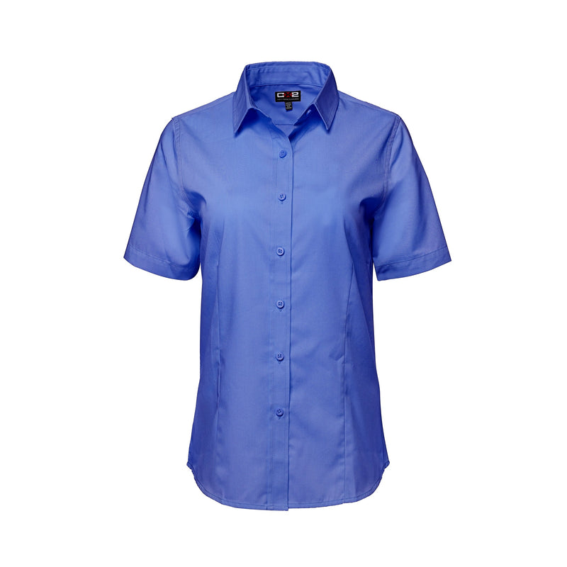 Load image into Gallery viewer, S04606 - ASHTON - Poly Cotton Twill Short Sleeve Easy-Care Shirt pour Femmes