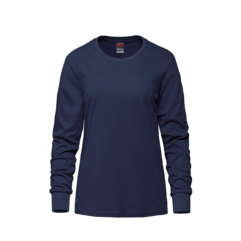 Chargez l'image dans la visionneuse de la galerie, S05616 - Breeze - T-Shirt pour Femme à Col Rond et Manches Longues en Coton