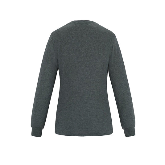 S05616 - Breeze - T-Shirt pour Femme à Col Rond et Manches Longues en Coton