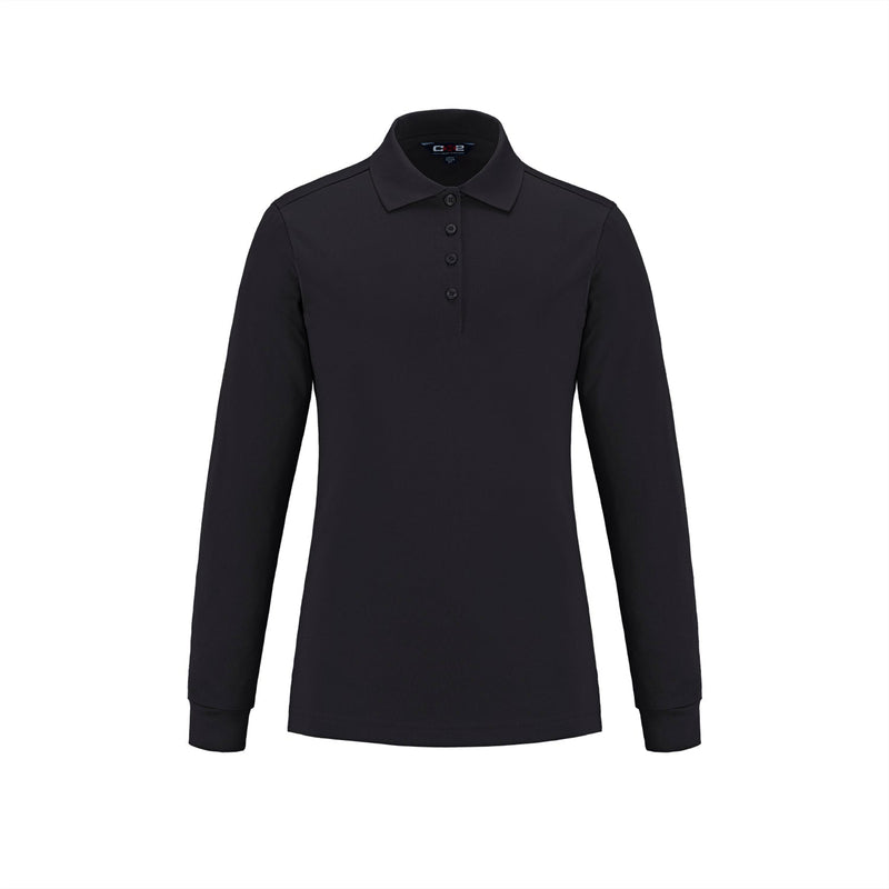 Load image into Gallery viewer, S05738 - Birdie - Ladies Long Sleeve Pique Mesh Polo