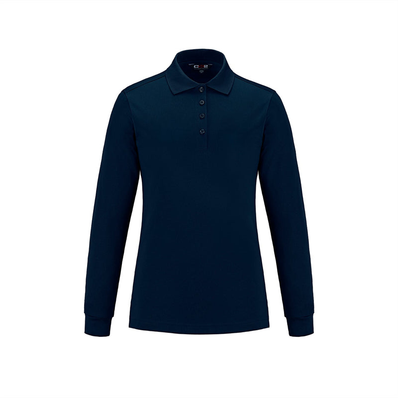 Load image into Gallery viewer, S05738 - Birdie - Ladies Long Sleeve Pique Mesh Polo