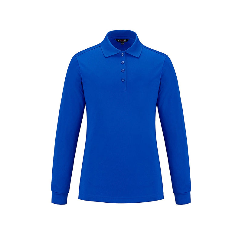 Load image into Gallery viewer, S05738 - Birdie - Ladies Long Sleeve Pique Mesh Polo