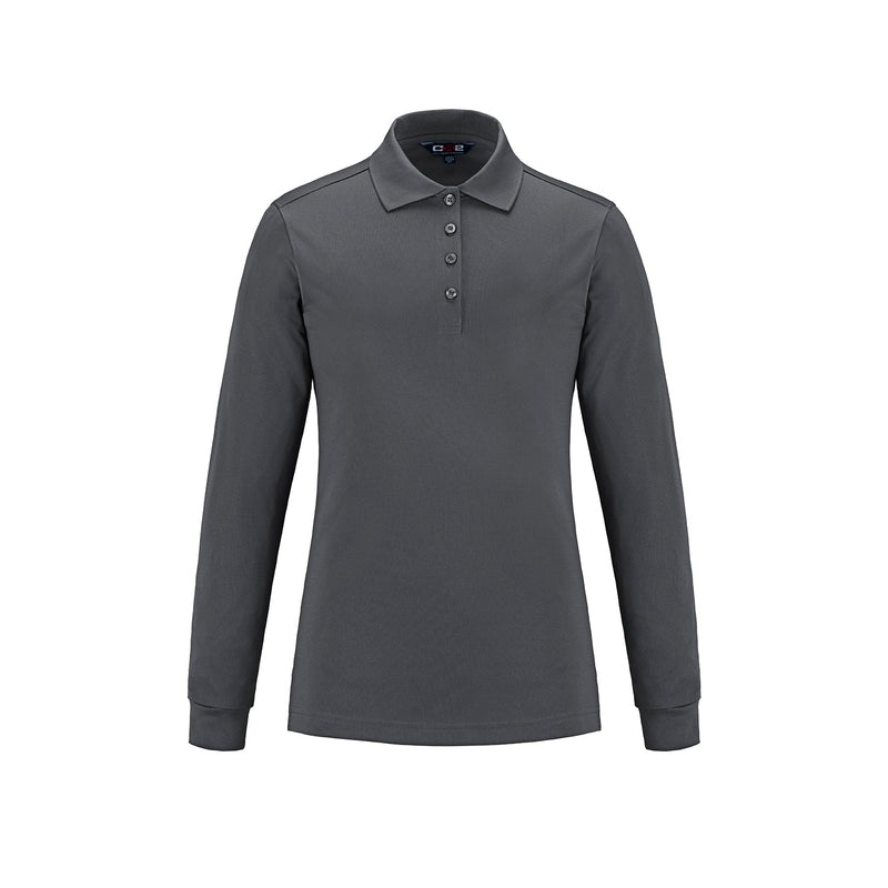 Load image into Gallery viewer, S05738 - Birdie - Ladies Long Sleeve Pique Mesh Polo