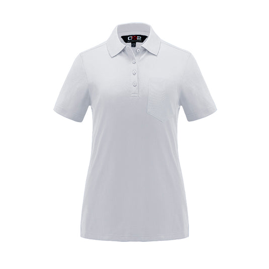S05746 - Caddy - Ladies Pique Mesh Polo w/ Pocket