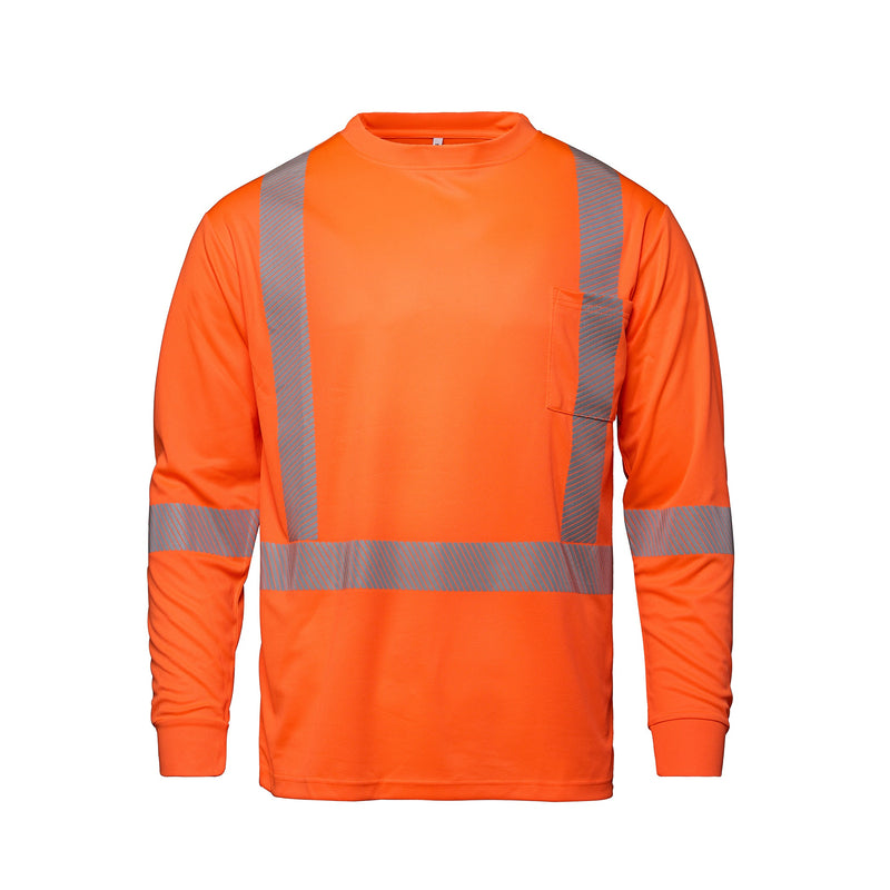 Load image into Gallery viewer, S05982 - VOLT - Long Sleeve Hi-VIS T-Shirt with Segmented Stripes