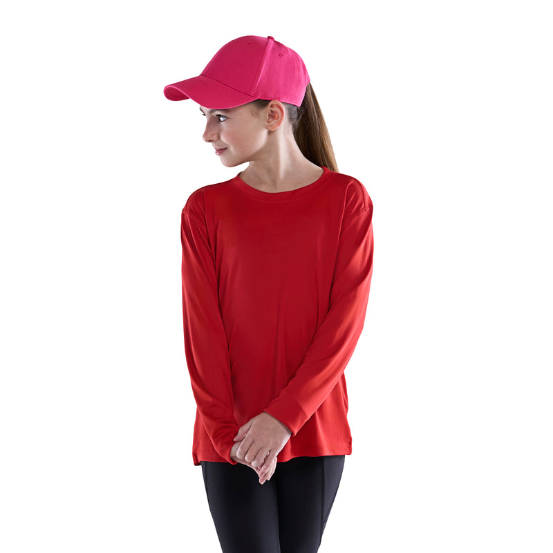 Load image into Gallery viewer, S5937Y - Shore - Youth Performance Long Sleeve Crewneck T-Shirt