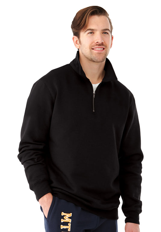 P0224 Custom Men's 1/4 zip 100% Poly Fleece Pullover