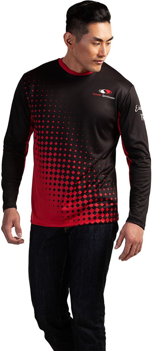 TS201 Custom Sublimated Long Sleeve T-Shirt