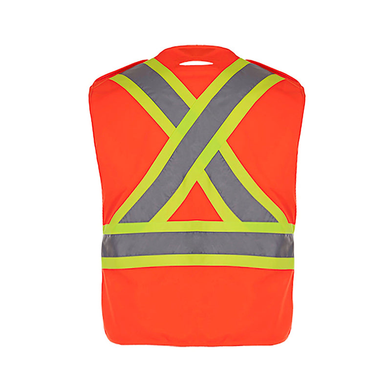 L01170 - Protector - Tricot Hi-Vis 5 Point Tear Away Vest - One Size