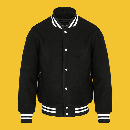 L0390Y - DISCONTINUED  - Youth Melton Varsity Jacket